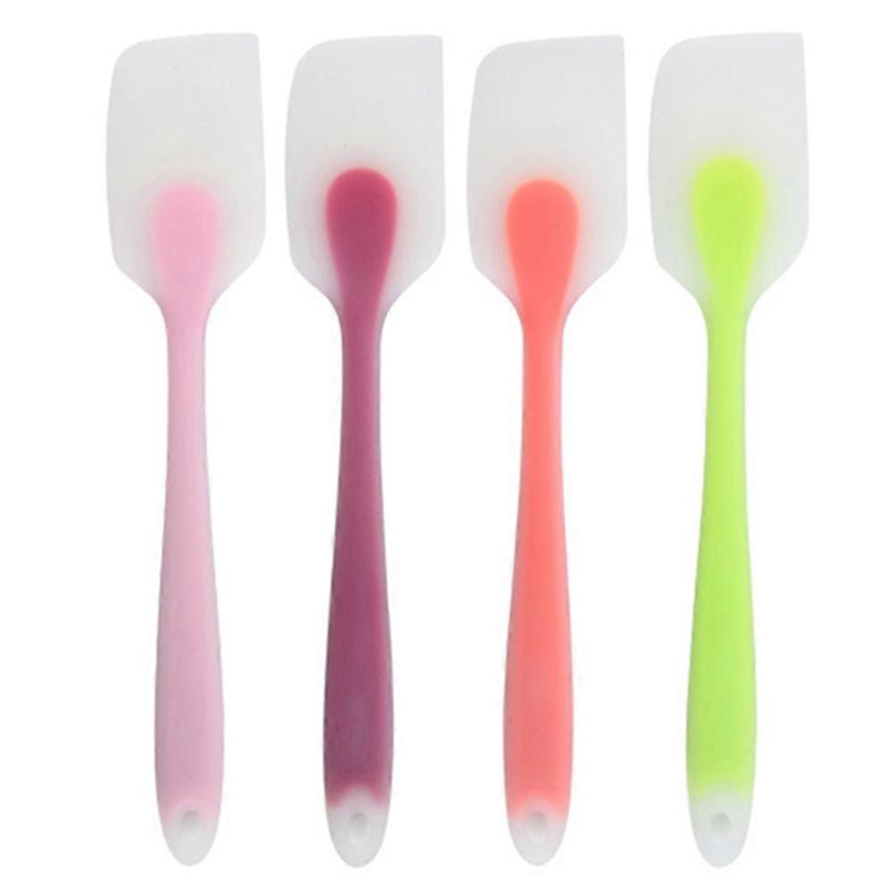 4pcs Silicone Scraping Spatula Mixing Spatula Non-stick Baking Cooking Spatula