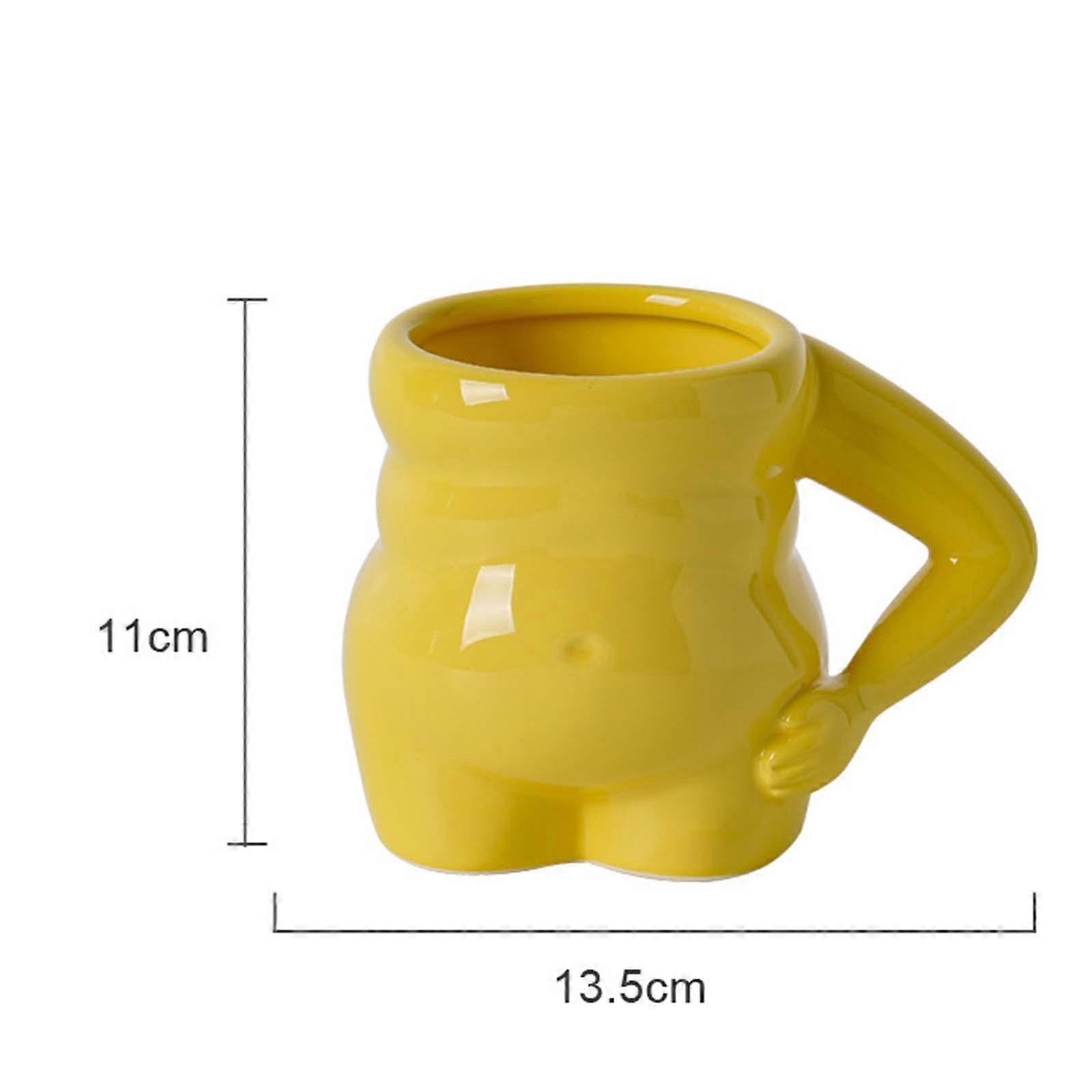 Coffee Mug Creative Tableware Durable Tea with Handle Water Cups Reusable Belly Mug for Party Household Festivals Office High Quality