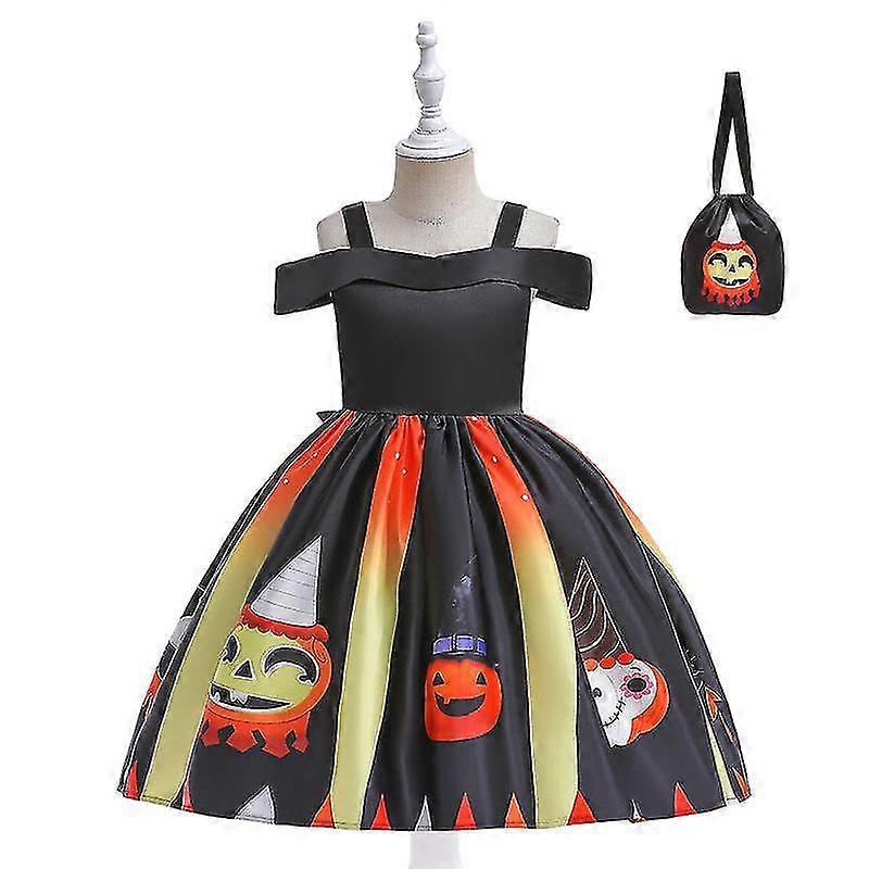 Halloween Hexe Cosplay Kürbis Show Kleid Prinzessin Kleid A01 Hohe Qualität