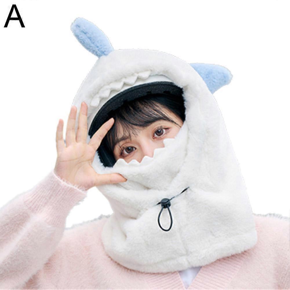 القرش أفخم قبعات حماية الأذن الدافئة الشتاء قناع الوجه الكامل قبعة غطاء الرقبة