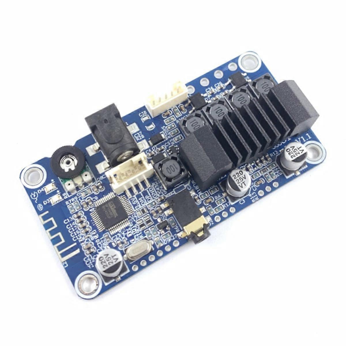 BDM3P BT 5.0 Power Amplifier TPA3116 Stereo 2X50W DC12-24V 3.5mm Input for Tuning Suitable for DIY Audio Systems