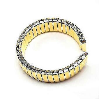 12 14 16 18 20mm Expansión elástica Reloj de acero inoxidable Correa retráctil Reloj de metal Accesorios Brazalete-oro 16mm Oro