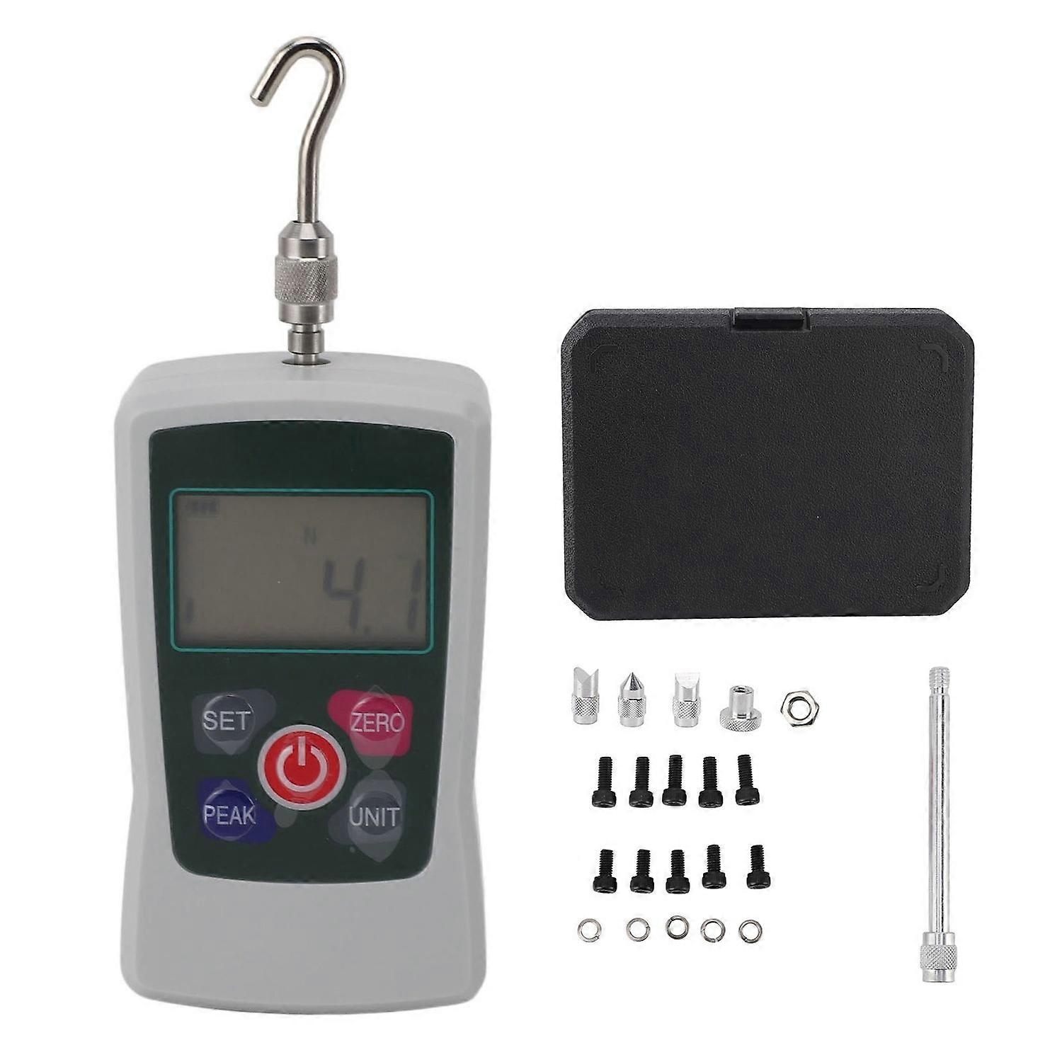 Mini Digital Force Gauge High Accuracy Built in Sensor Battery Powered Portable Push Pull Tension Te