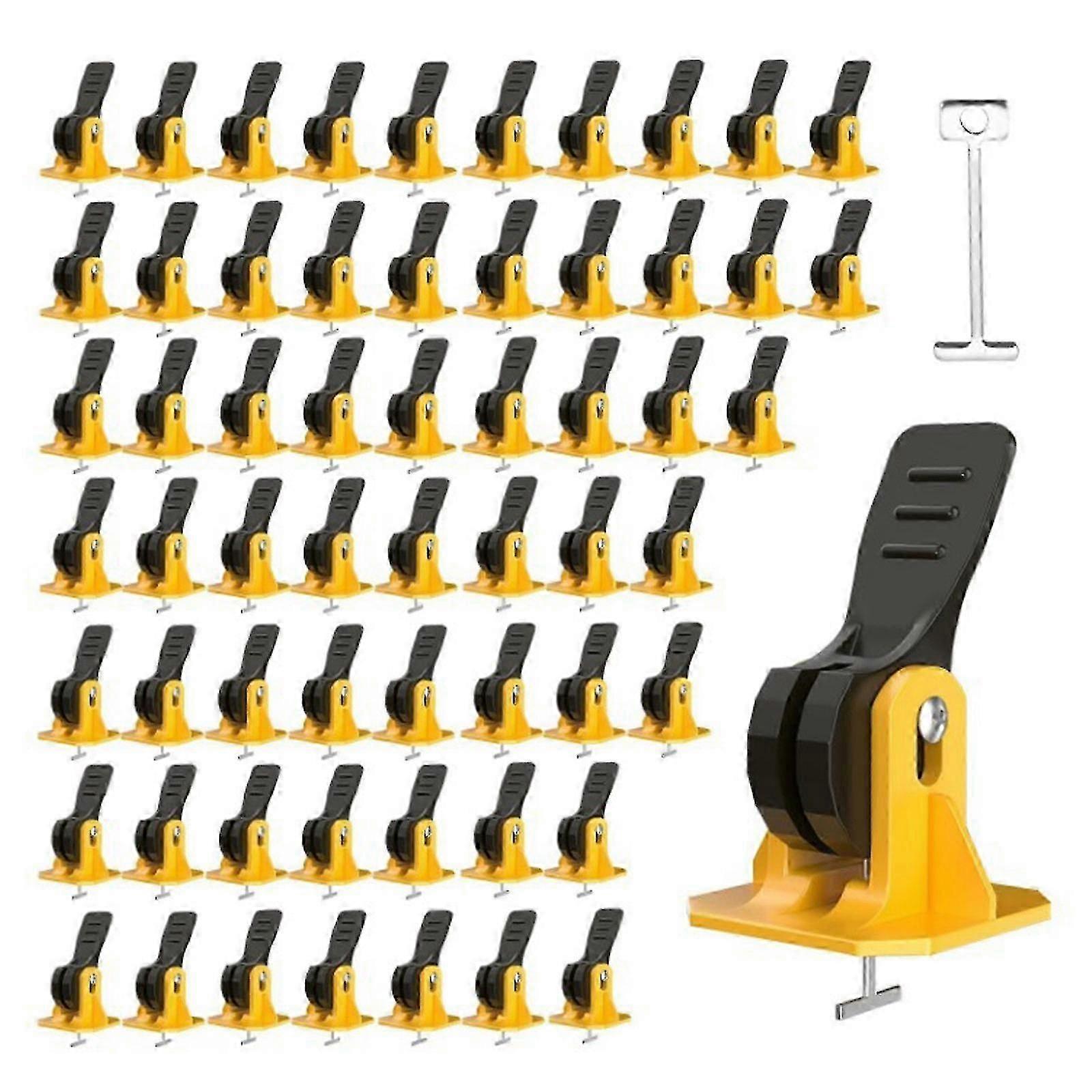 20/50/100pcs Tile Leveling System Kit Tile Spacers Reusable Floor Leveling Compounds Edition