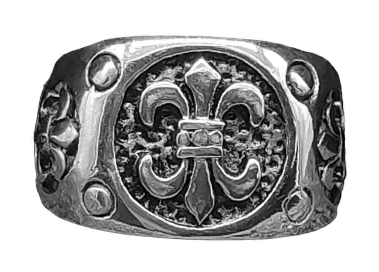 Ring Fleur-de-lis, Gr. 57-71 (fl25) - Edelstahl