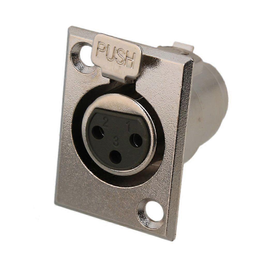 2ks Mikrofonní panel Montáž 3 Pin XLR Samec Samec Audio Kabel Konektor