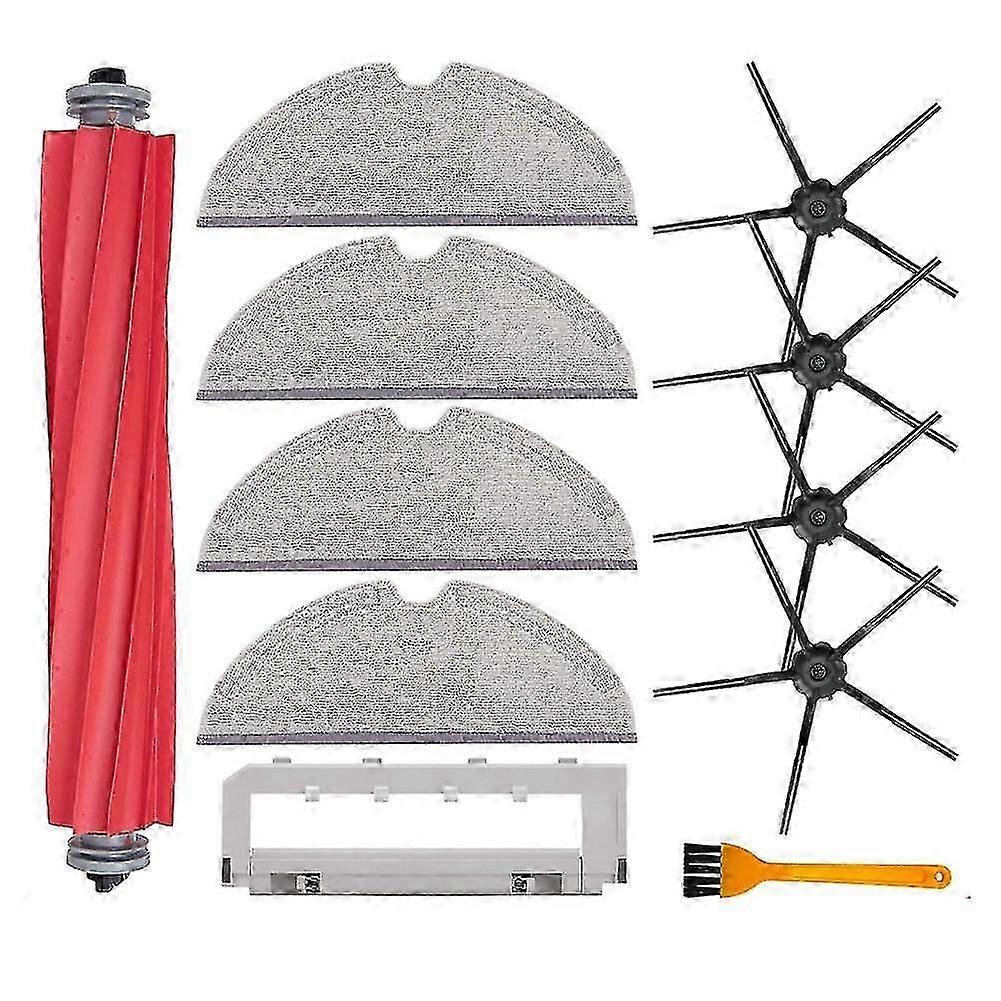 11pcs For Xiaomi Roborock T8 Main Roll Brush Mop Rag Side Brush