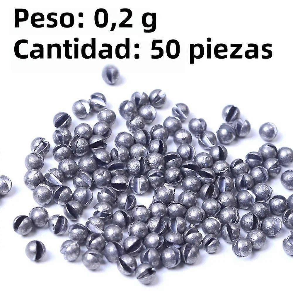 DNDYUJU 50pcs Round Fishing Weights Split Shot Lead Material Fishing Accessories Sinker Tool Explosion Float