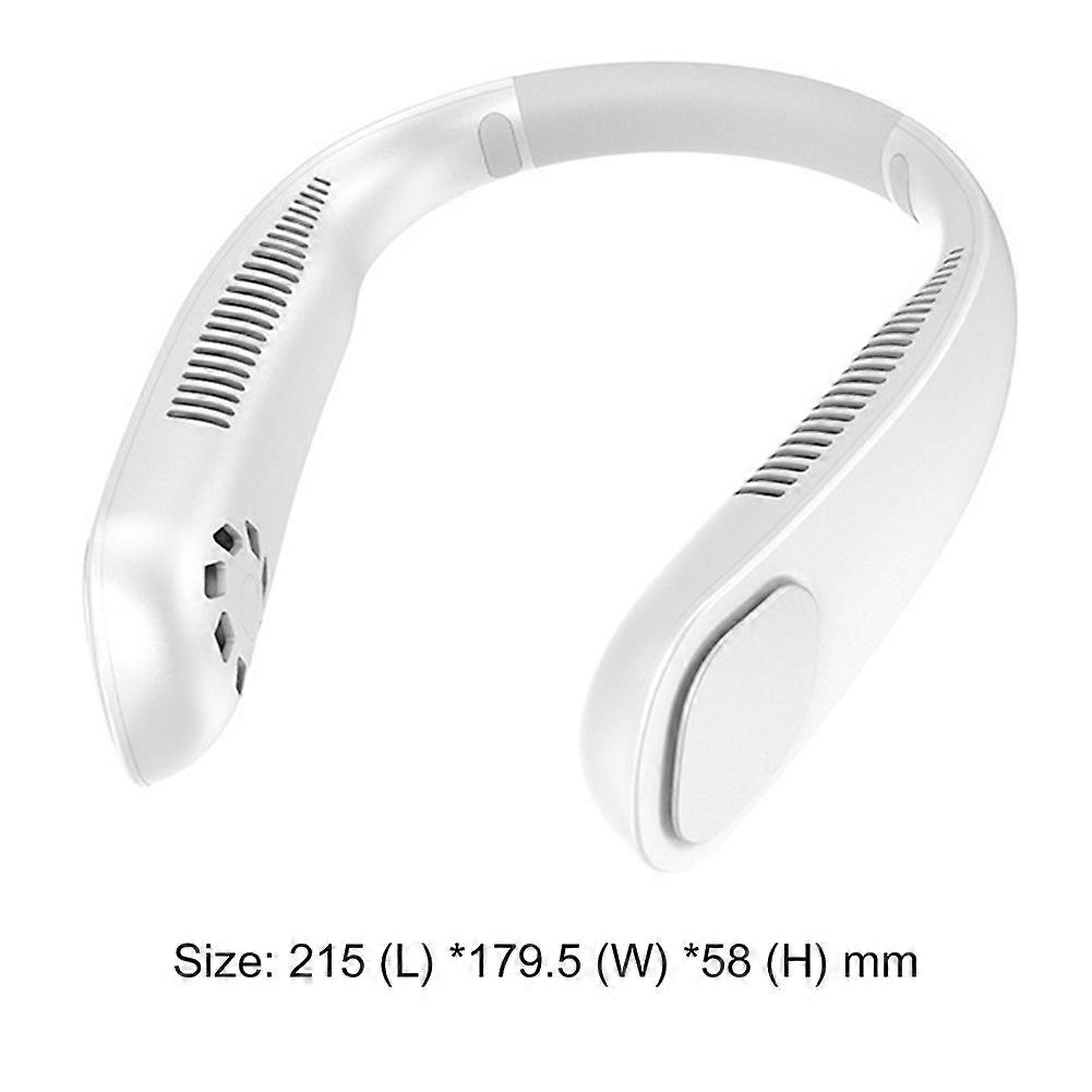2000-5000mAh Hanging Neck Fan Foldable Summer Air Cooling USB Rechargeable Bladeless Mute Neckband Fans for Sports Running