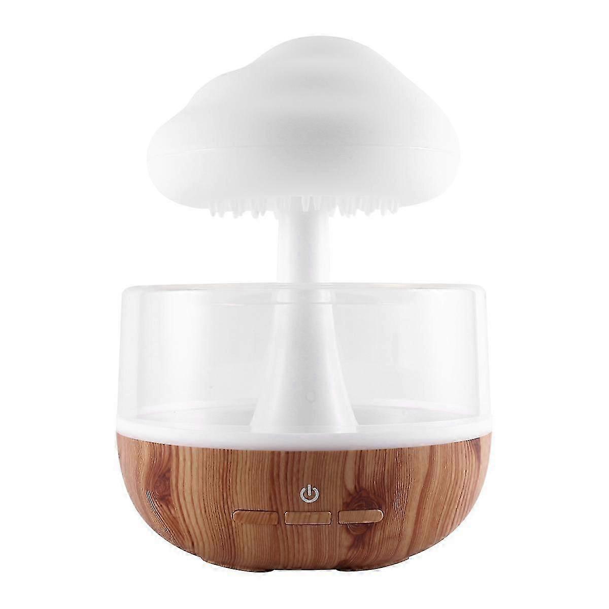 Desktop Rain Cloud Humidifier Relax Aromatherapy Lamp USB Rain Sound Diffuser 280Ml Colorful Night