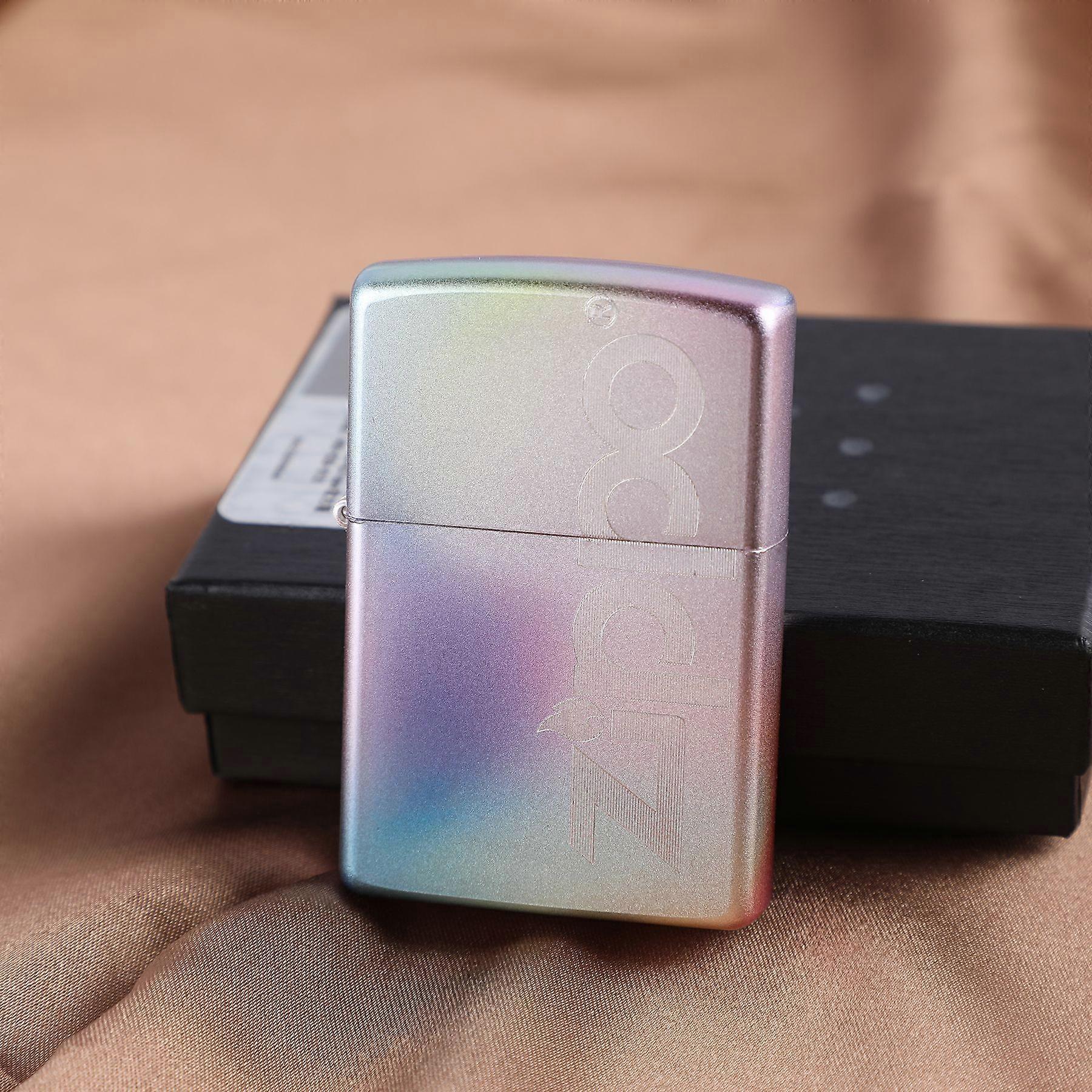 Genuine Goods Lighter New Magic Color Gradient Color Personality Carving Windproof Kerosene Men's Gift