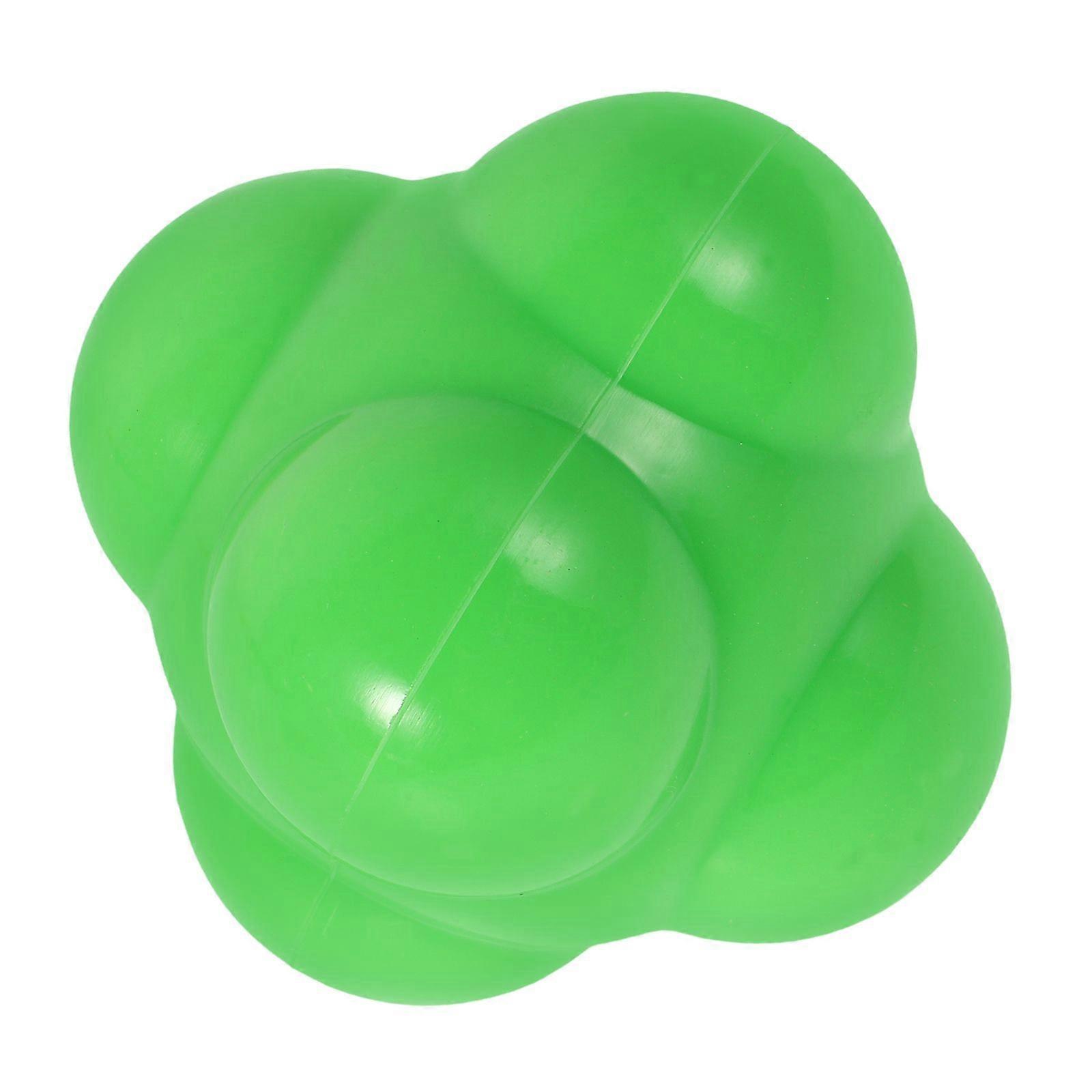 Silicone Hexagonal Speed Agility Ball For Fitness Training Improve Reaction Speed And Coordination Portable Reflex Ball For Sports Hand-Eye Coordinati