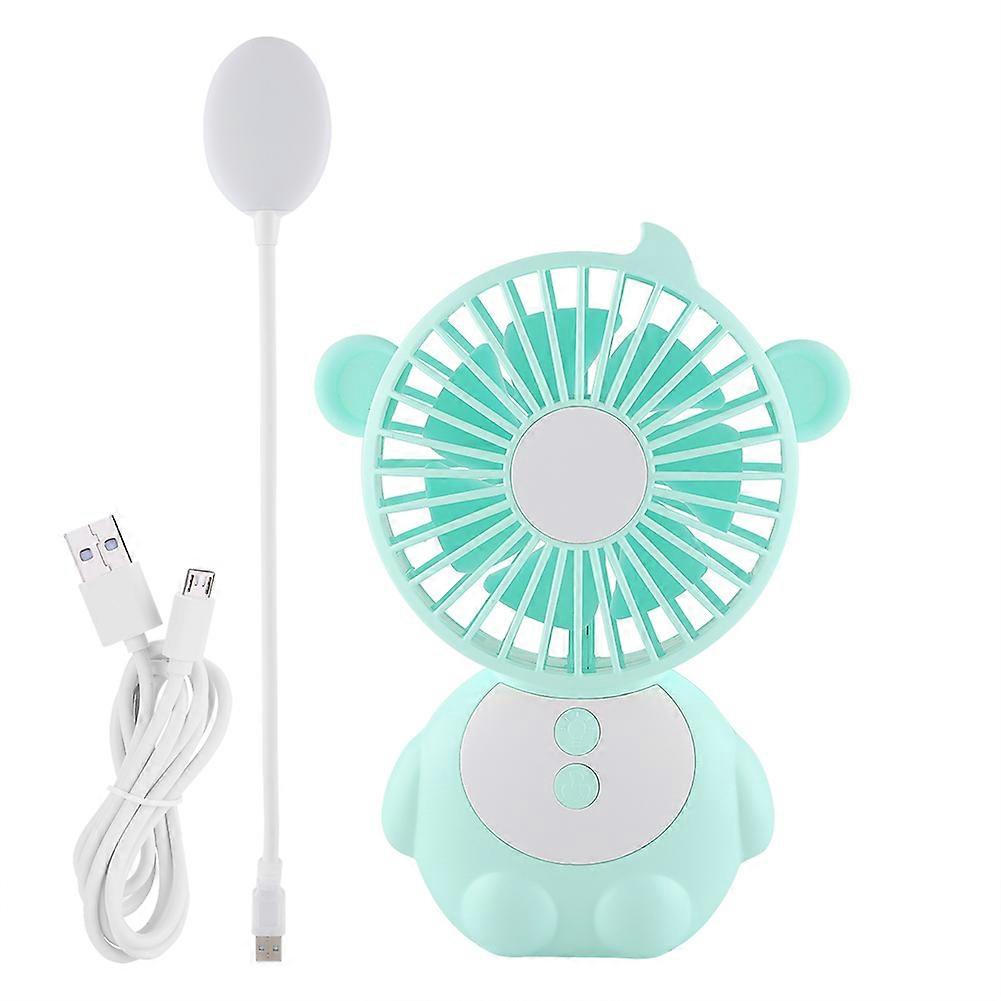 Mini USB wiederaufladbarer tragbarer Desktop-Lüfter (blau)