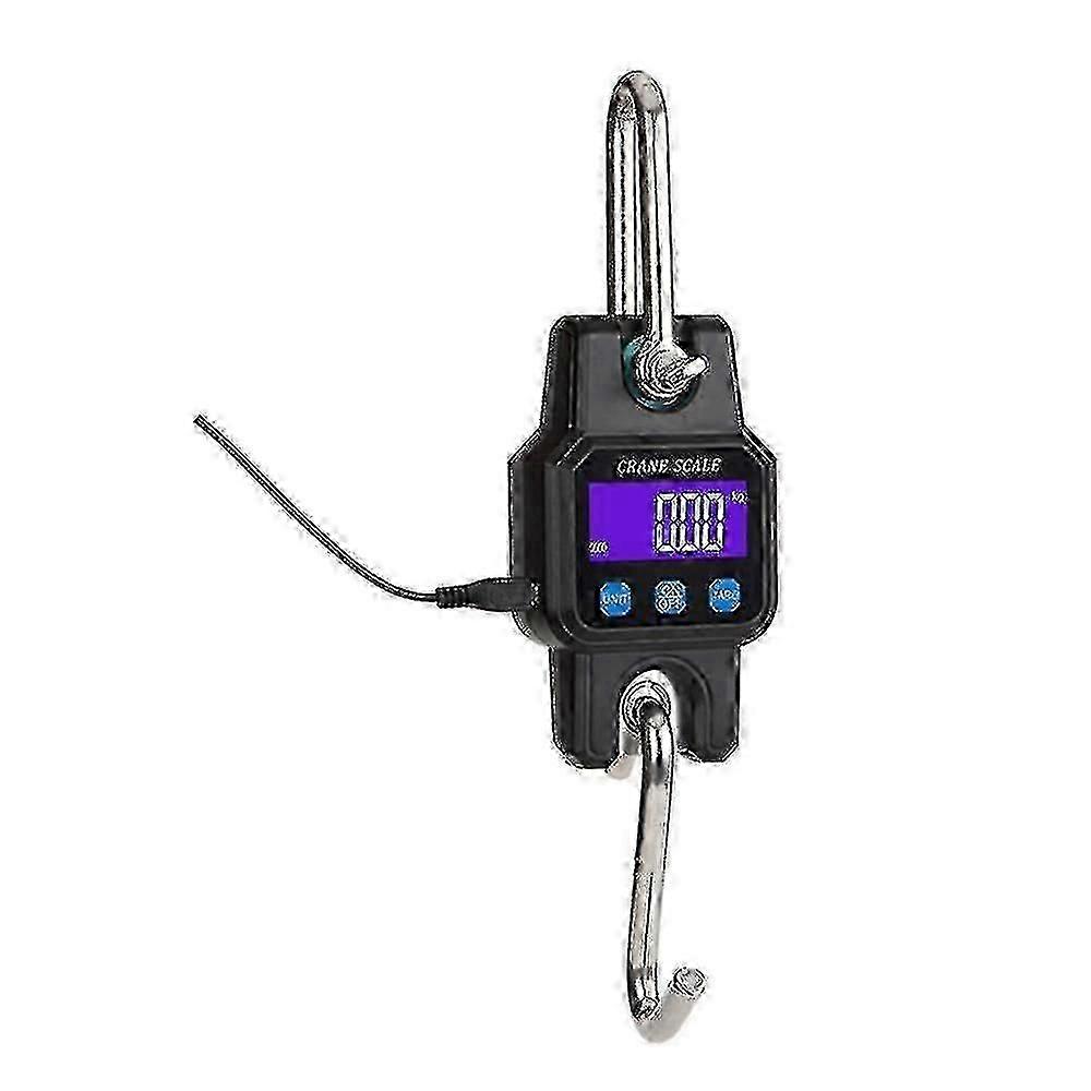 300kg / 50g Échelle de grue compatible Bluetooth Rechargeable Portable Suspendu Industrial Hook Balances en acier inoxydable avec 4.0 Bt USB