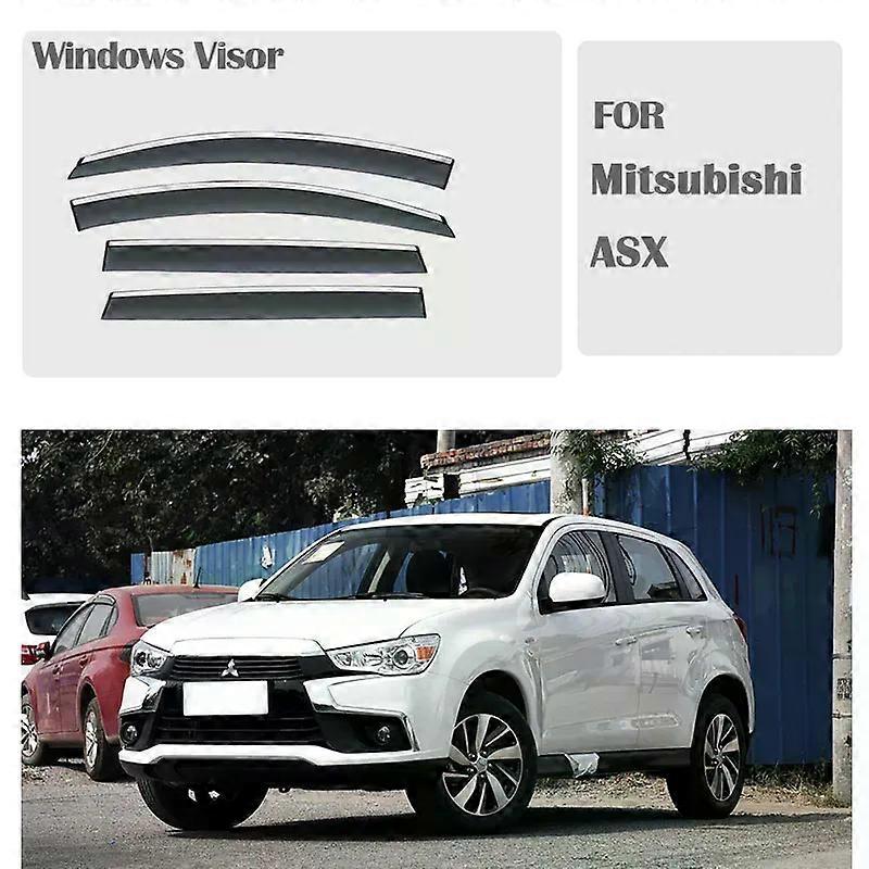 Compatible FOR Mitsubishi ASX 2010-2022 Window Visors Rain Guard Windows Rain Cover Deflector Awning Shield Vent Guard Shade Cover Trim