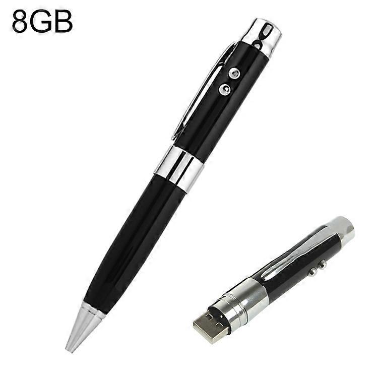 3 in 1 Laser Pen Style USB Flash Disk, Black