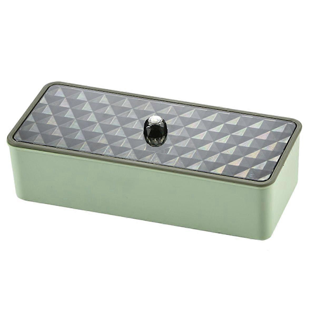 Draining Chopstick Container Dustproof Multilayers Utensil Storage Box for Kitchen Green