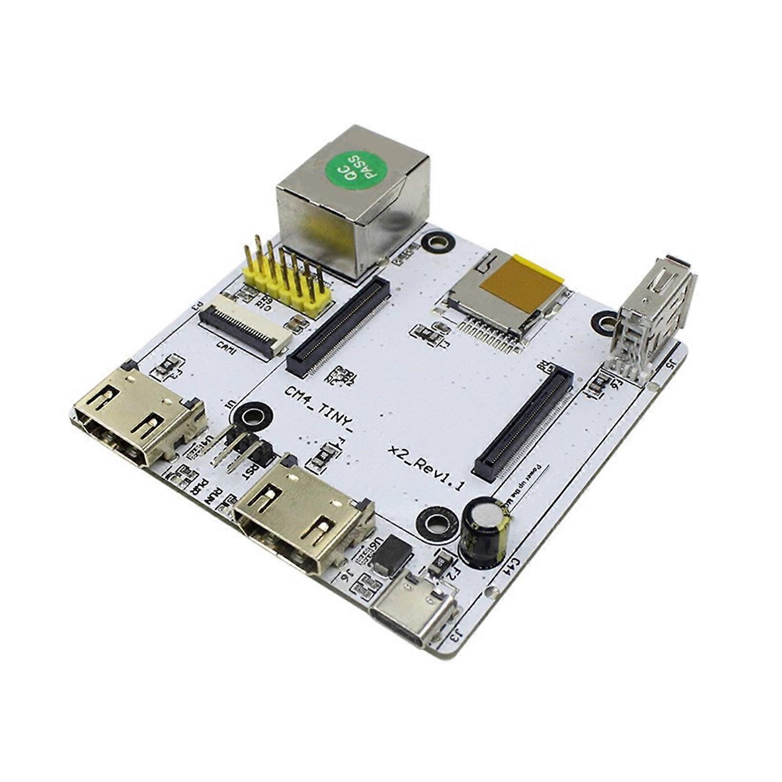CM4 Accessory Board With 2 HDMIcompatible Support, USB Port, and Gigabit Ethernet Interfaces
