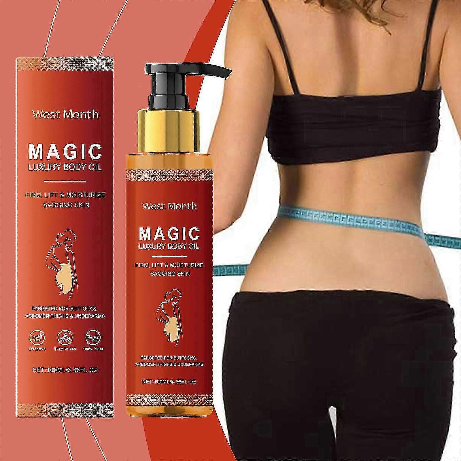 Magic Body Oil, 100ml Έλαια Σώματος - Γεμίζει, Συσφίγγει, Συσφίγγει Και Ενυδατώνει Χαλάρωση Δέρματος, Βραχιόνων, Στήθους, Μηρών Και Όγκων, Κατάλληλο Για Χρήση Σε Όλο Το Σώμα