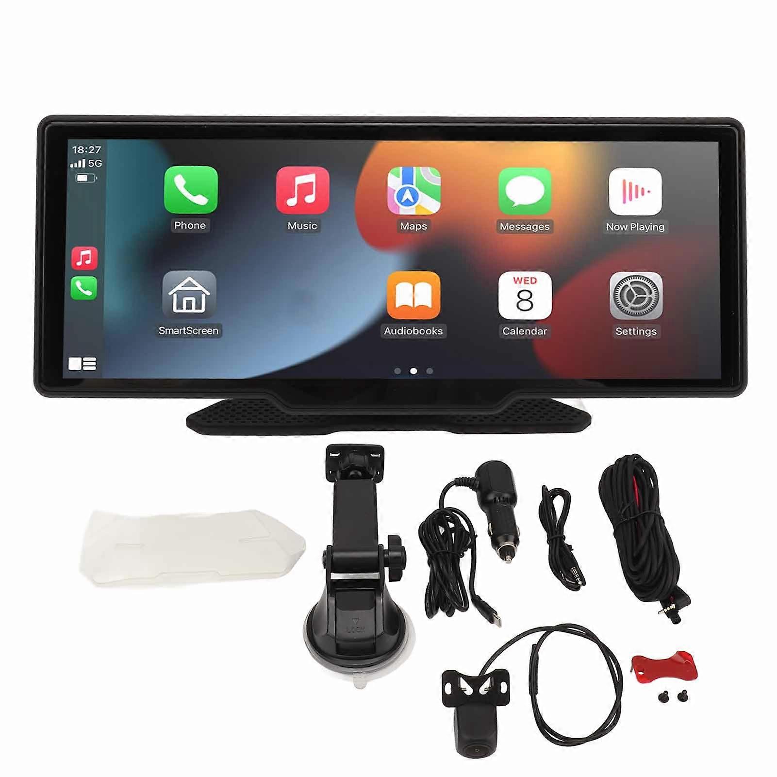 10.26inch Wireless Car Stereo HD Touchscreen Central Control CarPlay o Receiver Multimedia Player for Vehicle With Camera
