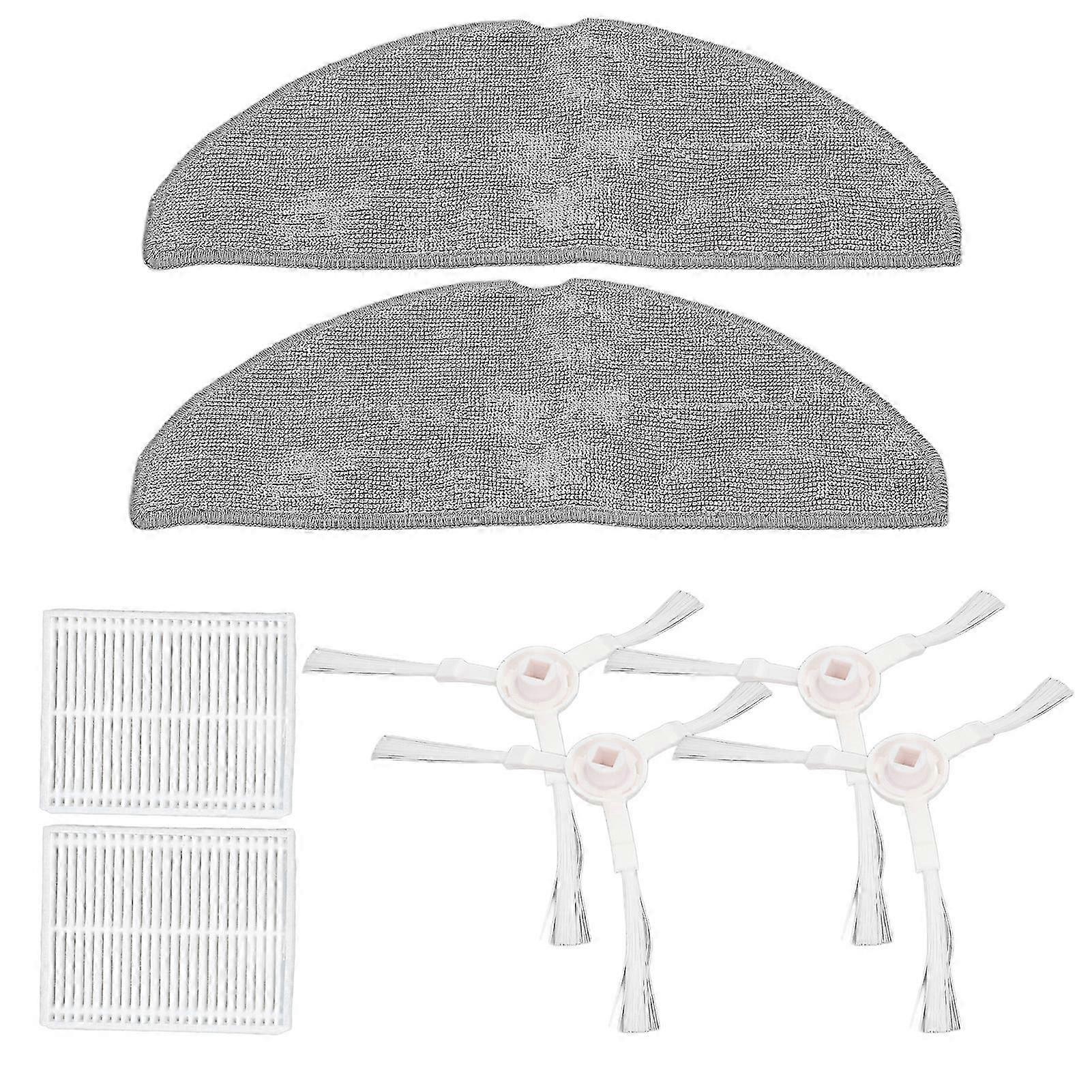 Highly Efficient Vacuum Cleaner Filters & Side Brushes compatible with Mijia E10 E12, Stable and Reliable