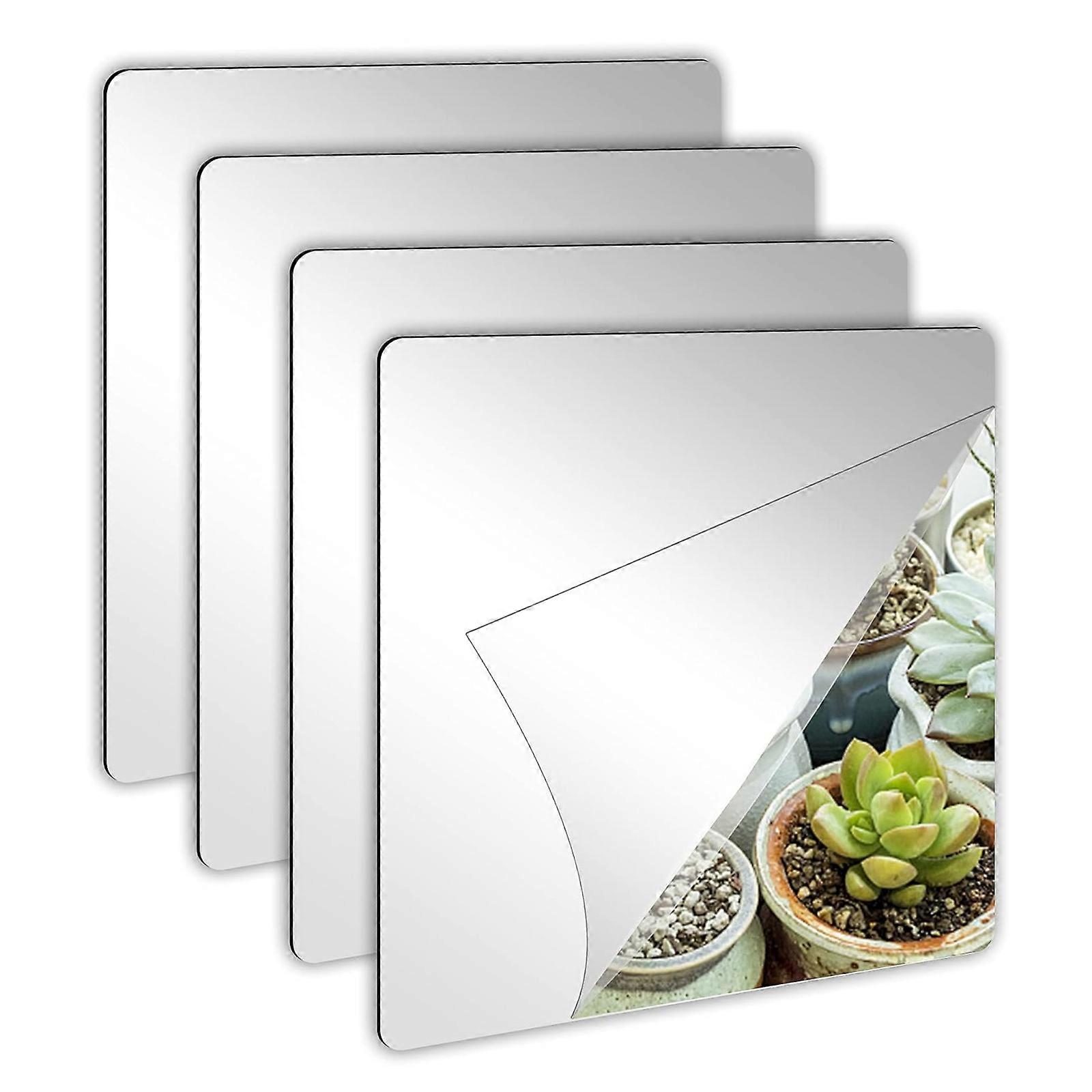 4pcs acrylic square mirror patch - 20*20cm