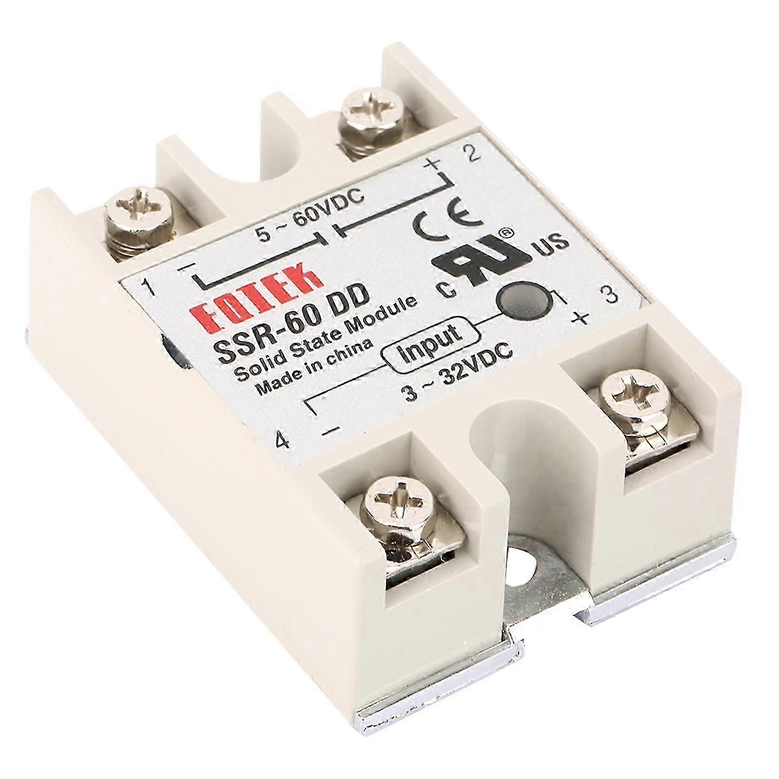 DCDC Solid State Relay SSR60DD 60A 332VDC to 5200VDC SSR