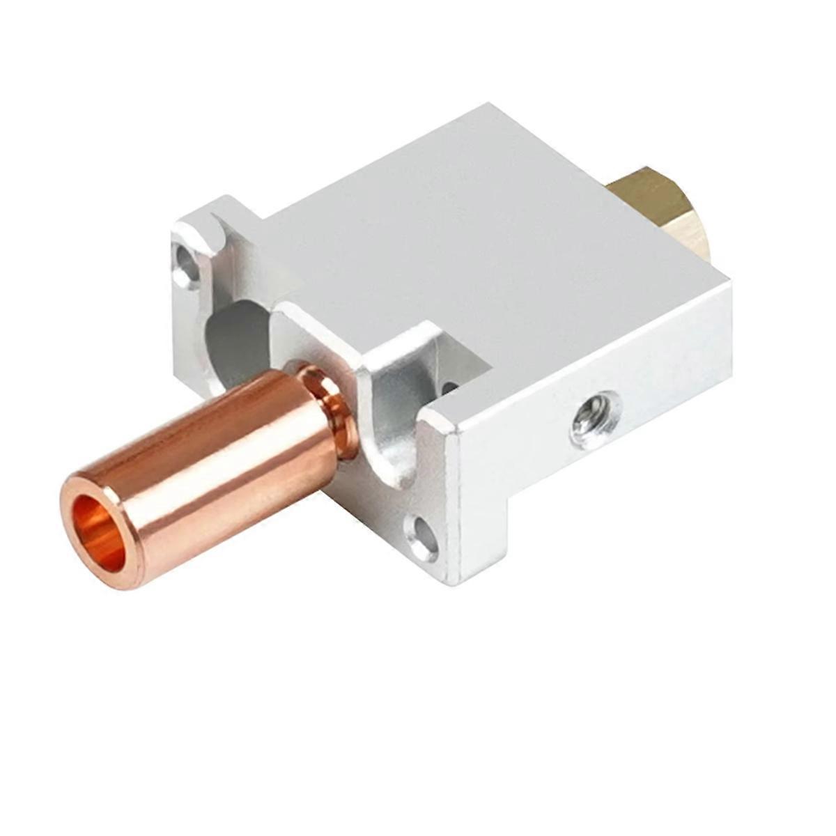 For V400 3D Printer Hotend Nozzle Extruder Parts Print Head Brass Heat Block Throat Copper Plated