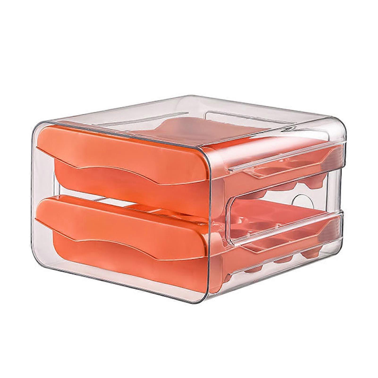 Refrigerator Egg Storage Box Easy to Clean Saving Space Stackable Egg Holder Suitable for Household Kitchen