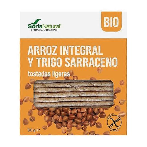 Brown Rice and Buckwheat Whomeal Toasts 90 g