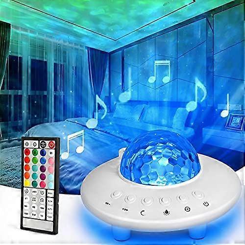 LED Projector Lamp, Bluetooth Speaker Projector Light 3 in 1 Starry Night Light Projector (20 Colors)