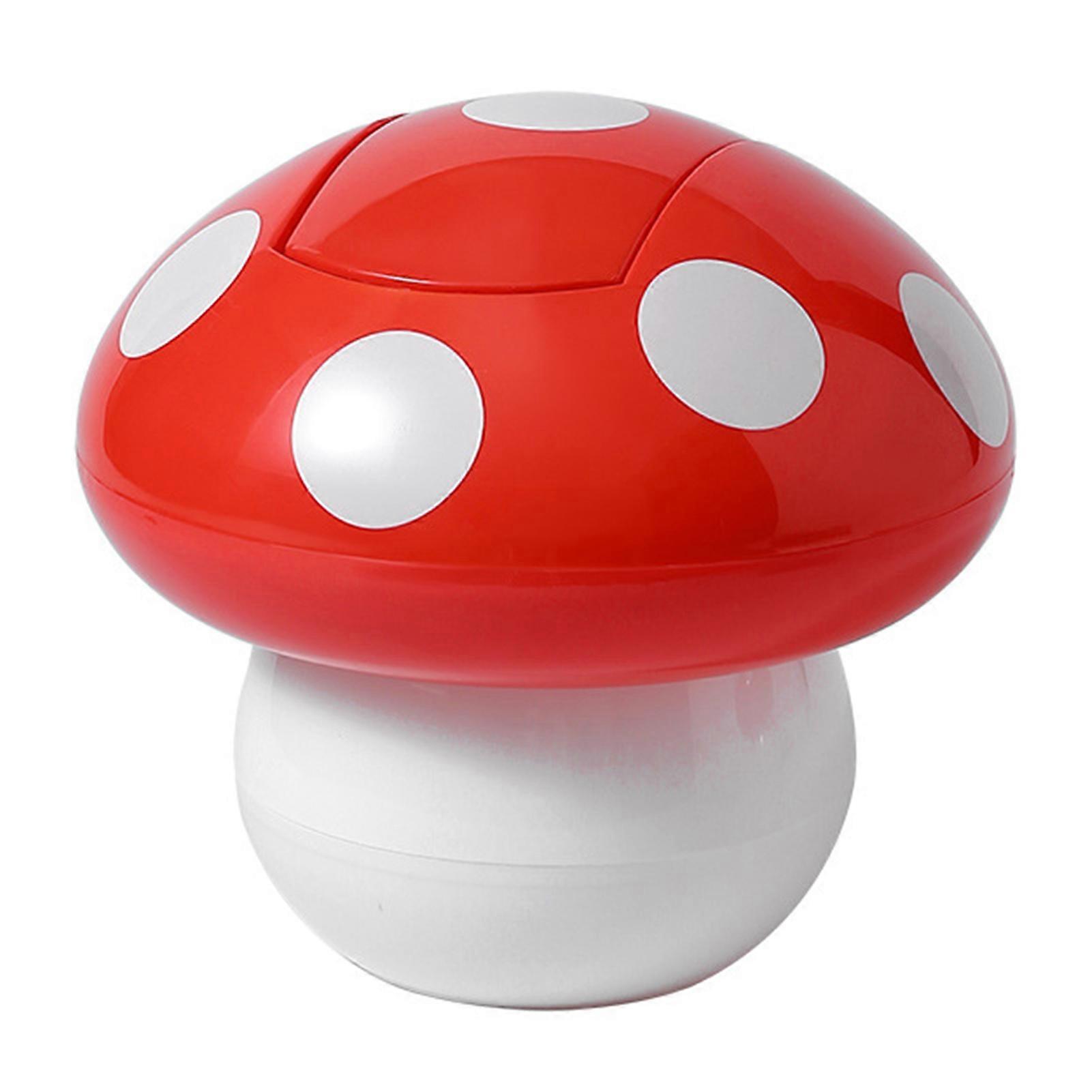 Mushroom Shape Mini Trash Can Stable Durable Trash Cans for Kitchen Bathroom Bedroom