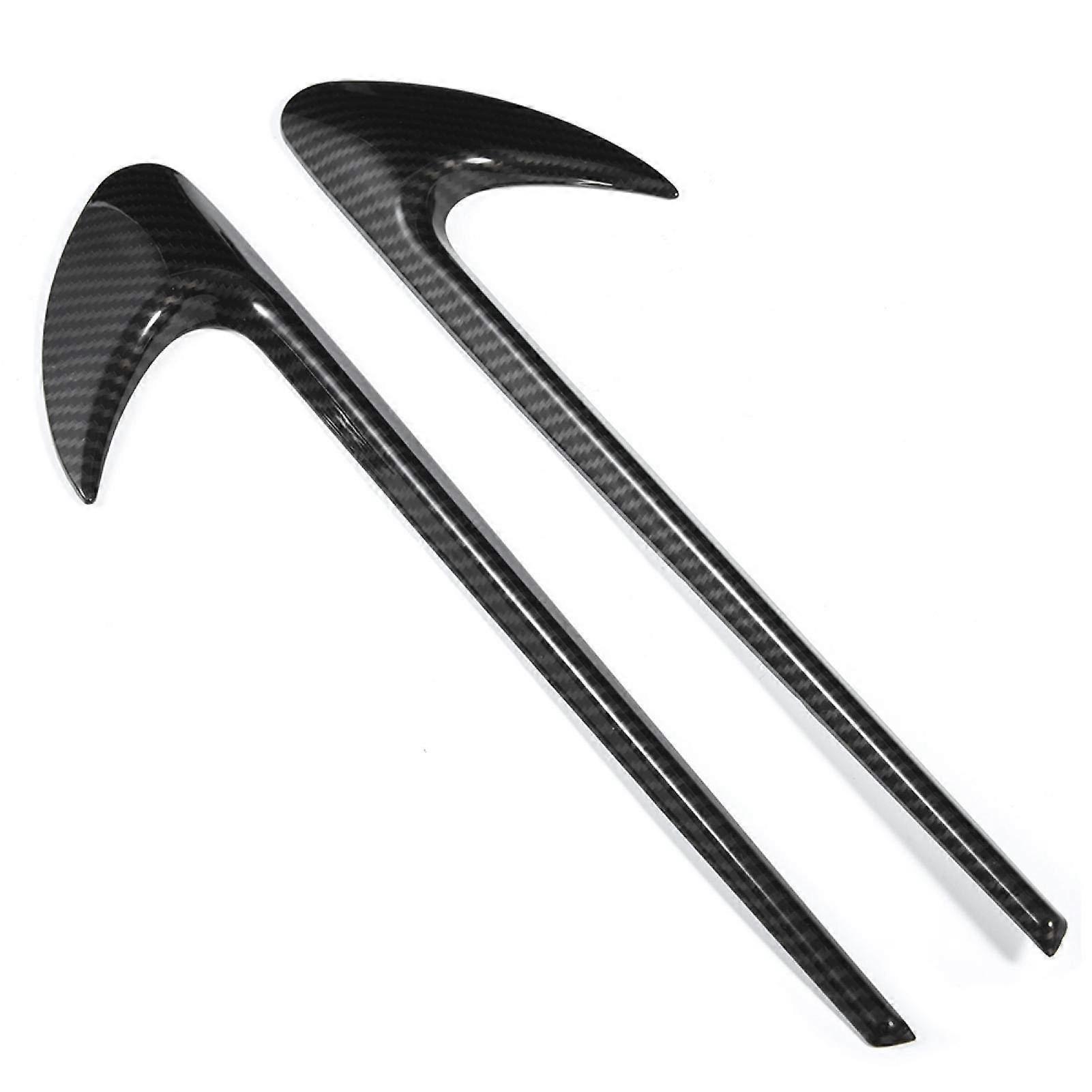Car Fender Sticker Flares Trim Decoration, Carbon Fiber Style, Compatible with CES CLS Class W205 W213 W222 C257 C43 C63 E43 E63