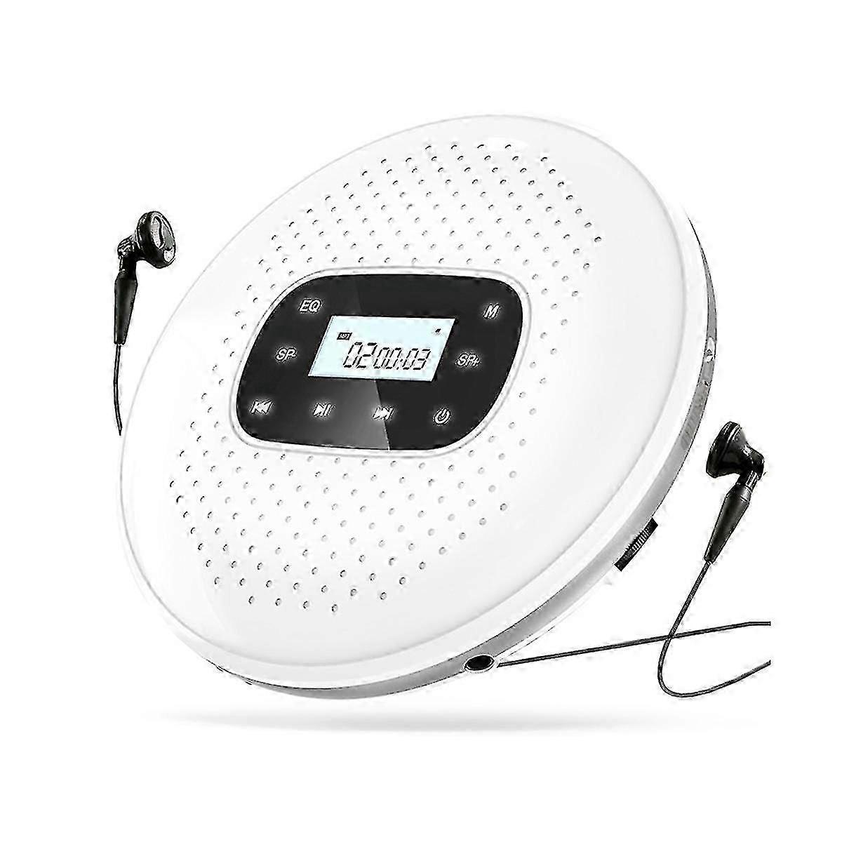 Portable Cd Walkman Rechargeable Intelligent Touch Screen Cd Player Digital Display Stereo Speaker