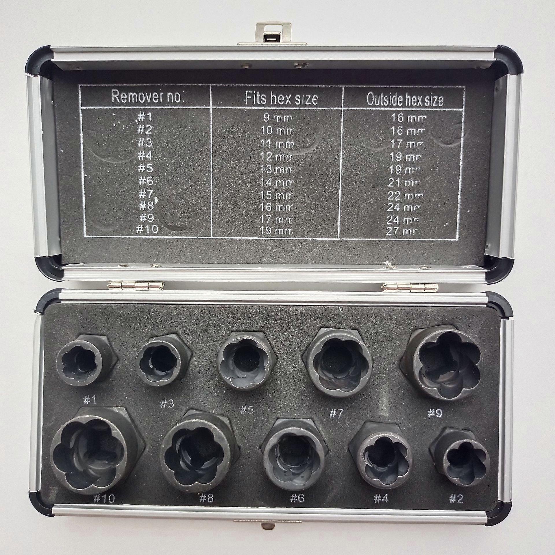 Broken Nut Bolt Extractor Sleeve Head Hex Screw Tool Sleeve Bolt Nut Broken Wire Extractor