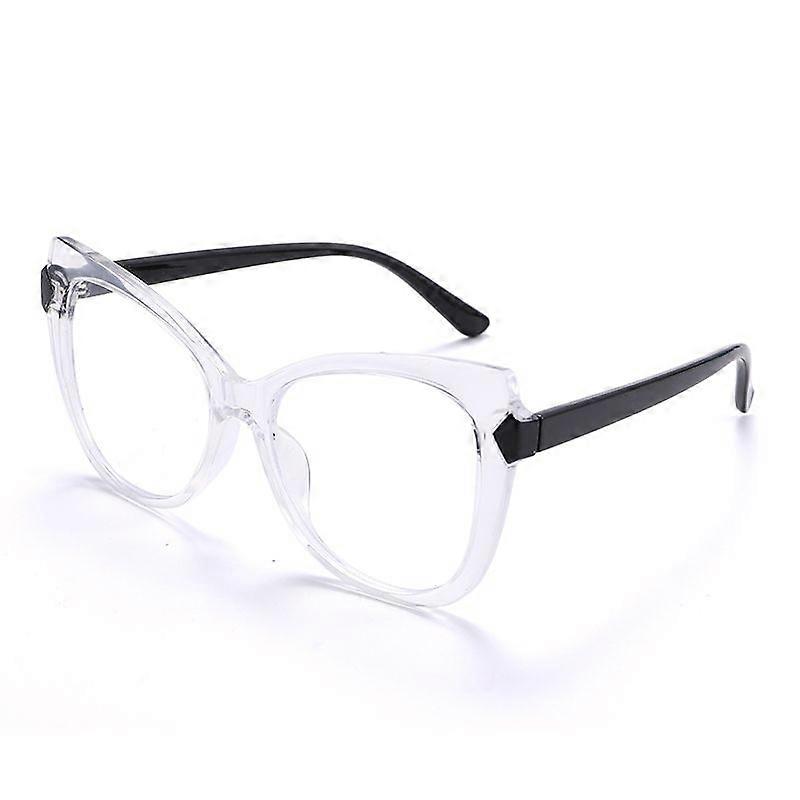 Cat Eye Γυαλιά Γυναίκες Vintage Computer Γυαλιά Oversized Διπλό Χρώμα Οπτικά Γυαλιά Anti Blue Light Blocking Γυαλιά TR90