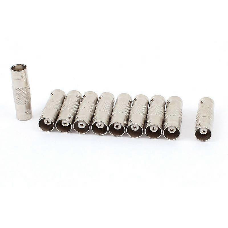 10pcs BNCメスCCTV RG59同軸ケーブルコネクタアダプタ
