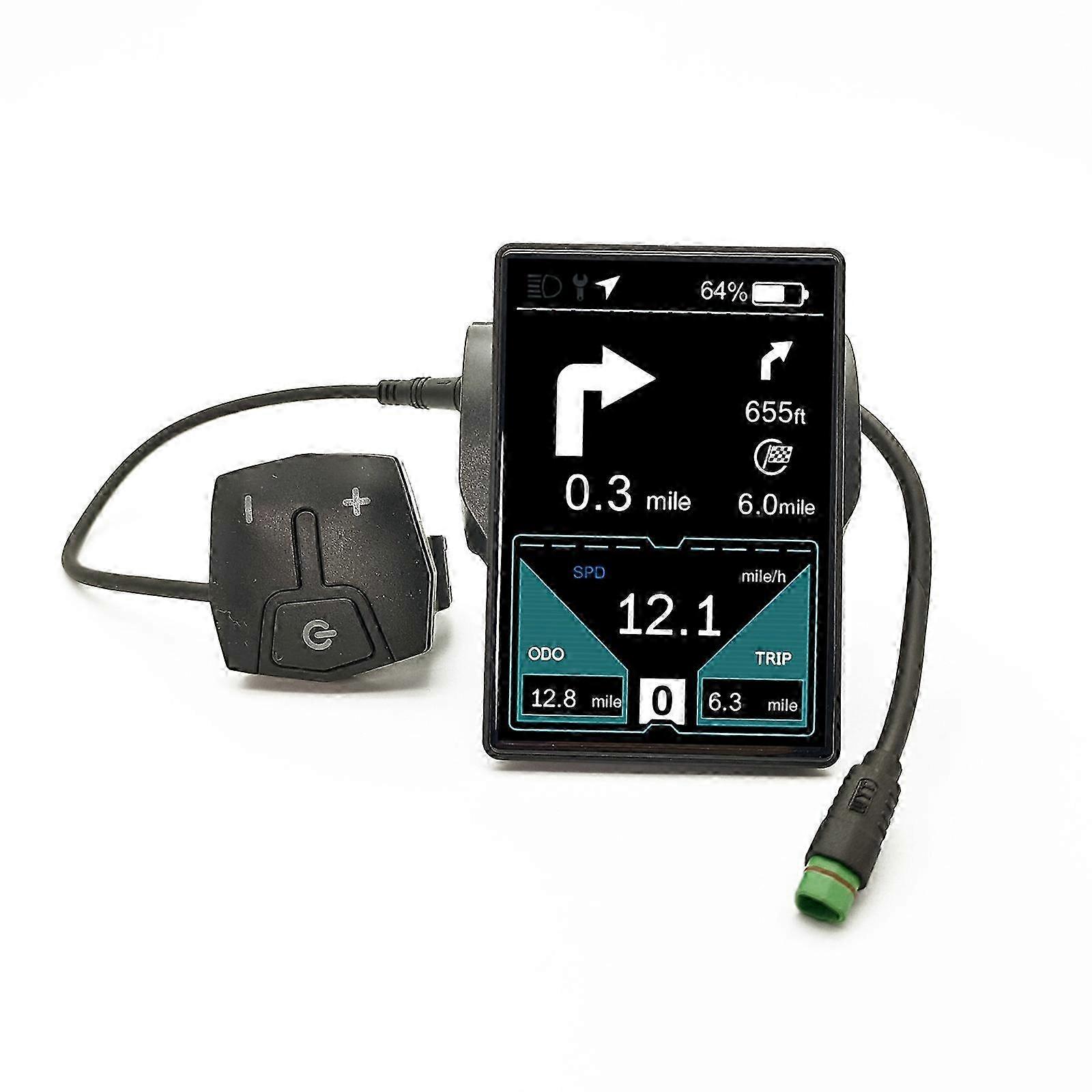 (B) Electric Bicycle Tft True Color Display Ips Sunlight Screen Navigation Mapping PAY