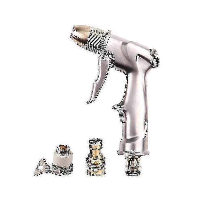 Hogedruk tuinsproeierpistool van metaal met messing aansluitingen