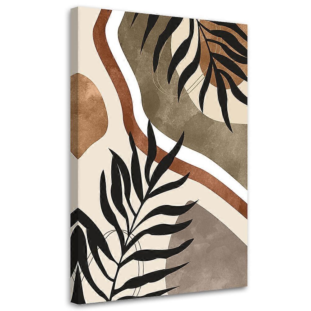 Lienzo, Hojas y ramitas boho - 70x100