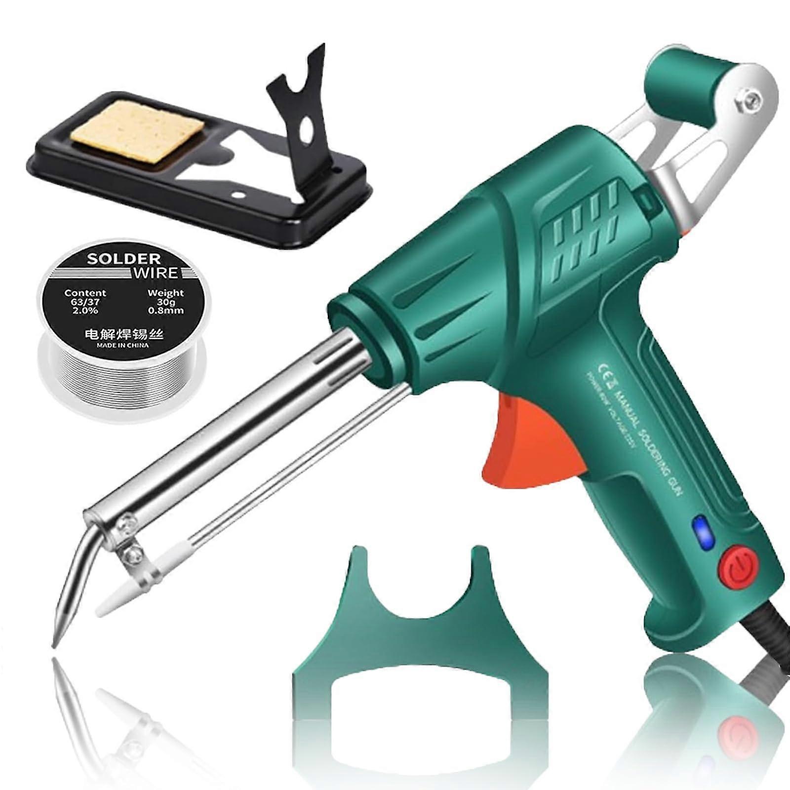 Frenzysell Multifunction Soldering Iron Set 60W Automatic Gun Heating Tool with Adjustable Temperature Control and Accessories