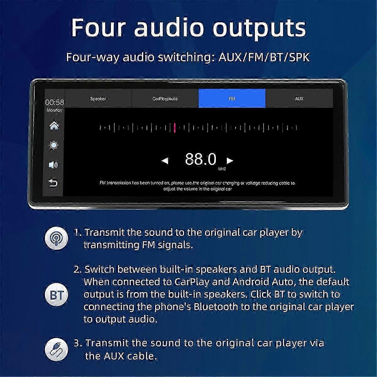 Car 8.1 Inch Bluetooth Screen GPS Navigation Display