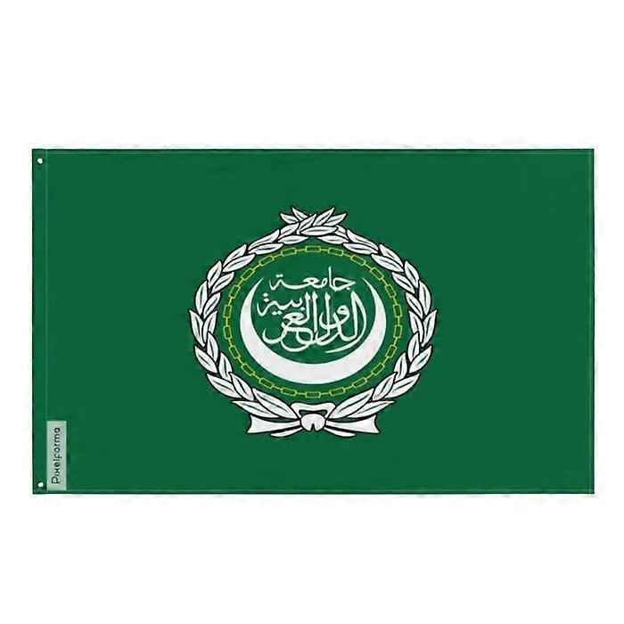 Arab League flag in various sizes – 90 x 150 cm – Polyester – Iron eyelets – Durable