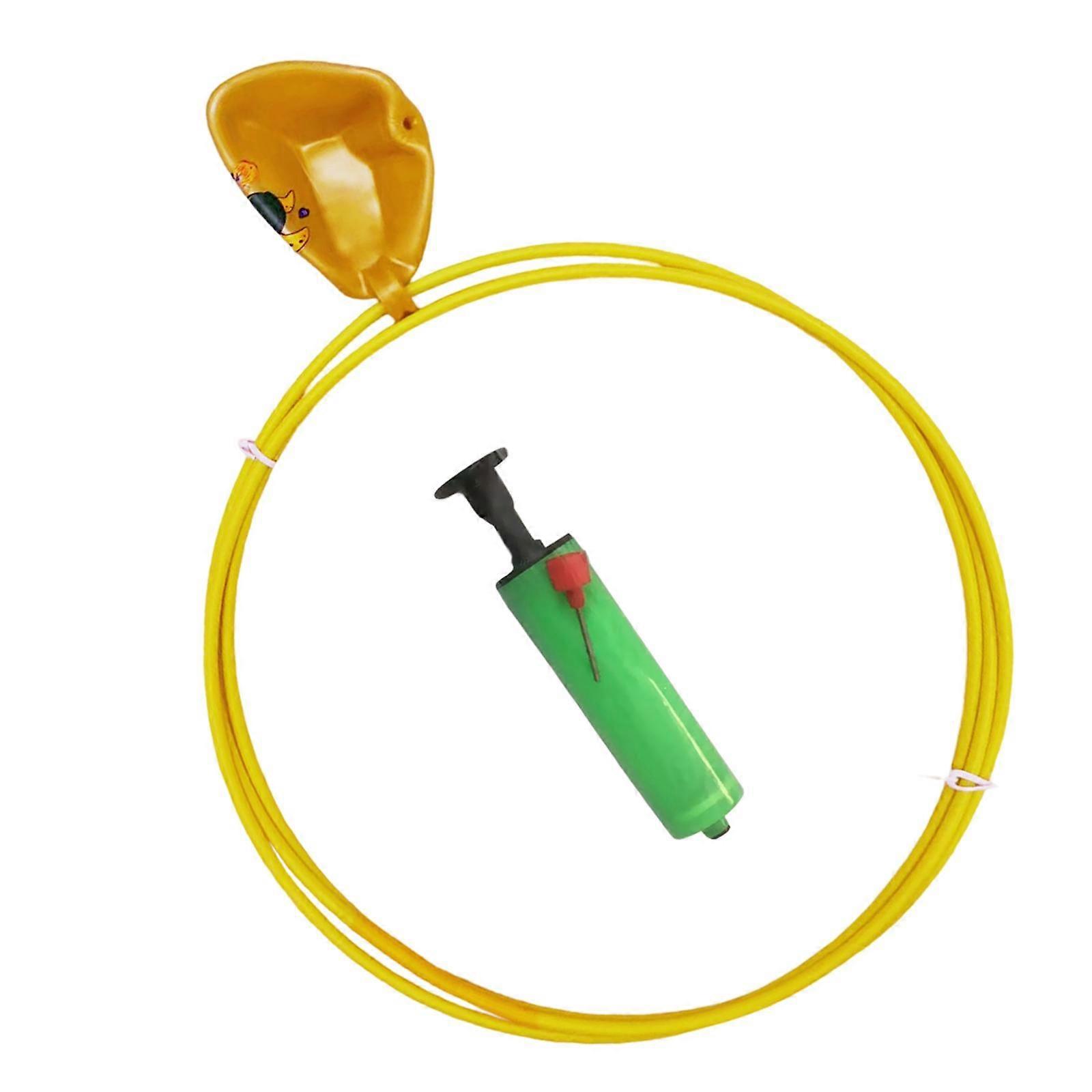 Rings Toy with Balloon & Inflator for Underwater Dive Training yellow