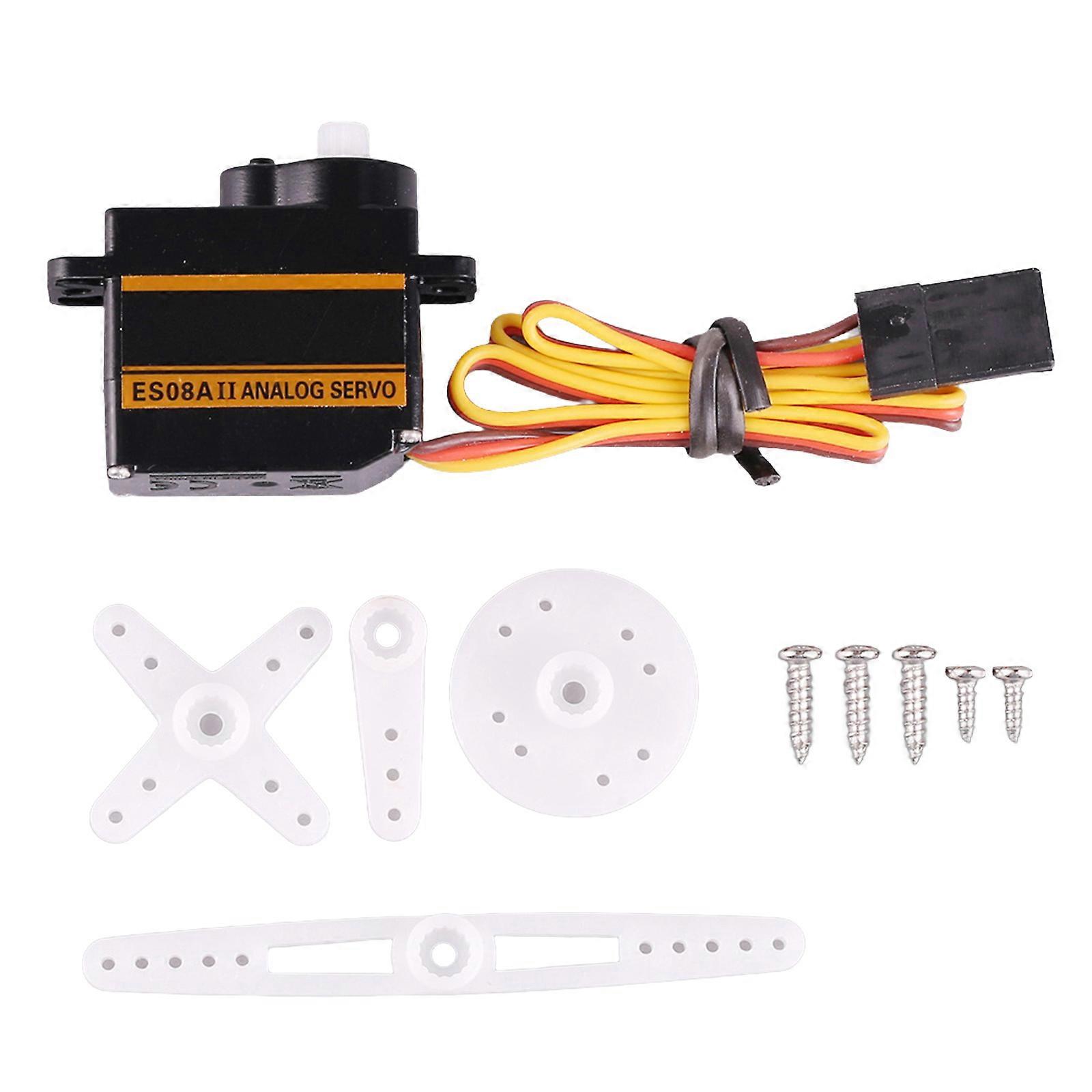 Precise Control Plastic Gear Servo Gear ES08A II Simulation for Fixed Wing Aircraft Projects
