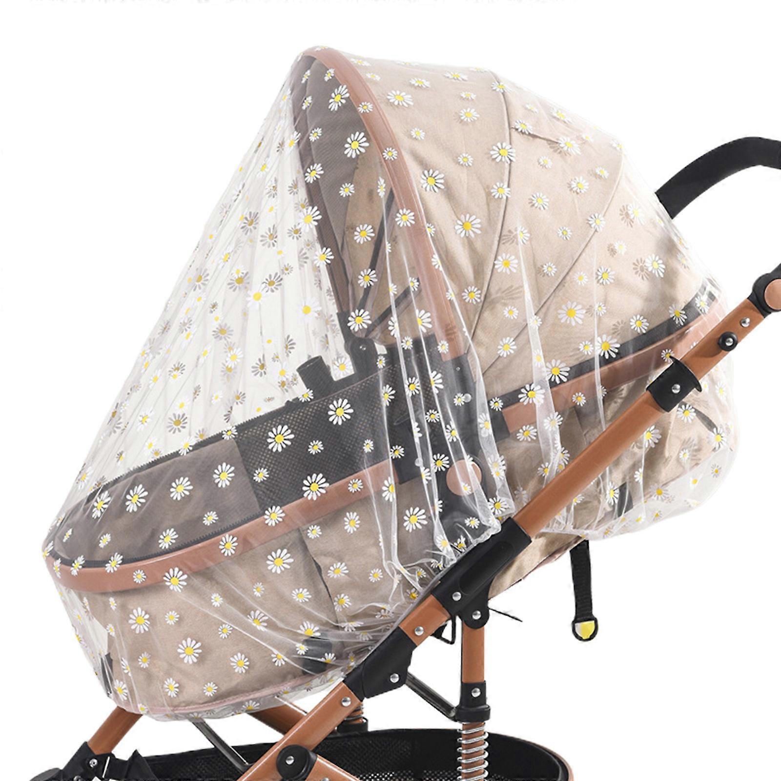Portable Mosquito Net Baby Mosquito Net for Stroller Infant Carriers Car Seats Universal Insect Net for Babies Stroller  White