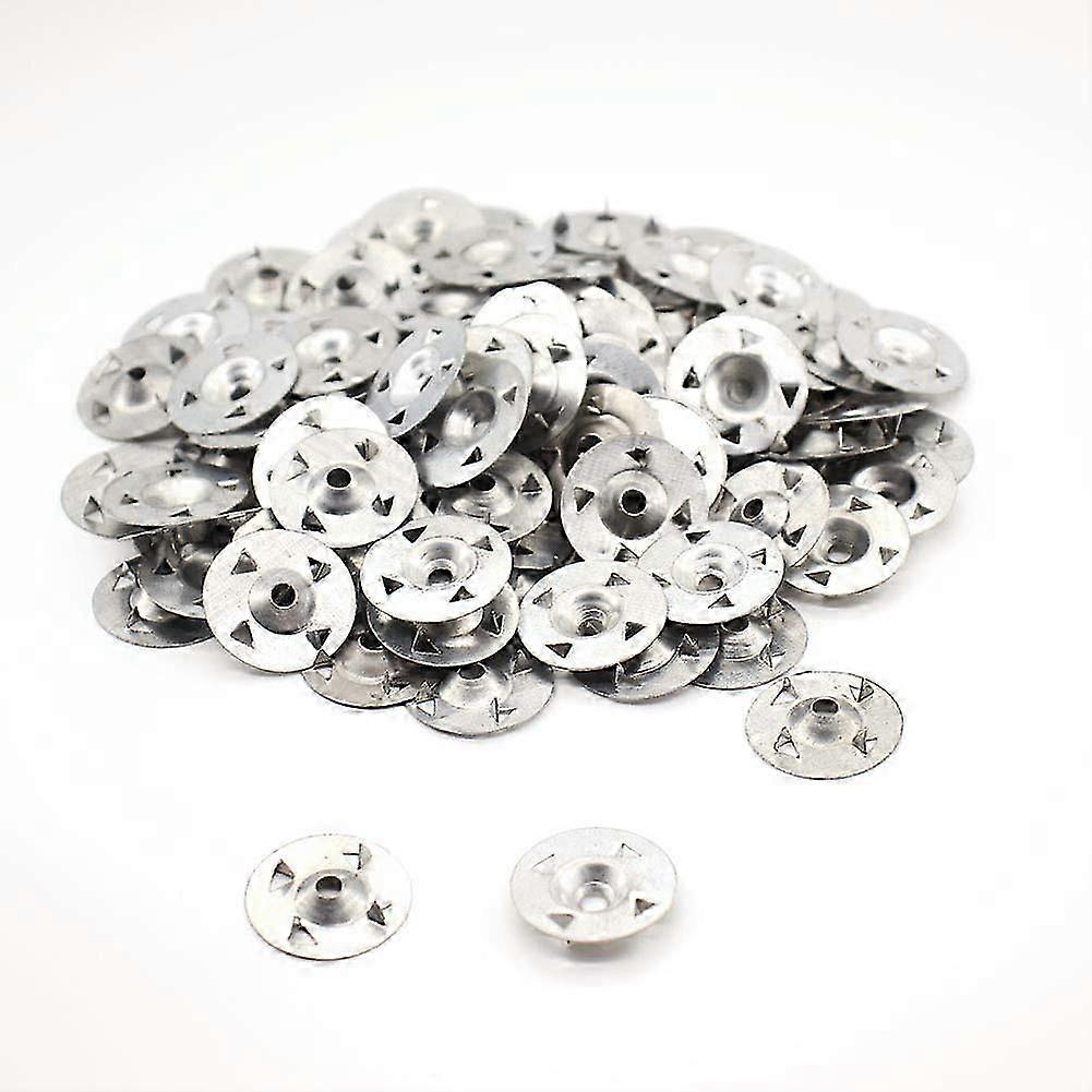 Pack of 100 4-Claw Washers for Extruded Plasterboard, Thermal Insulation