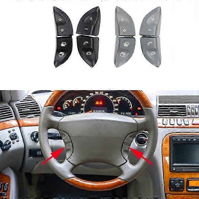 Car Left Right Steering Wheel Buttons Switch For Mercedes-benz S-class W220 1998-2005 Cl W215 1999-2006