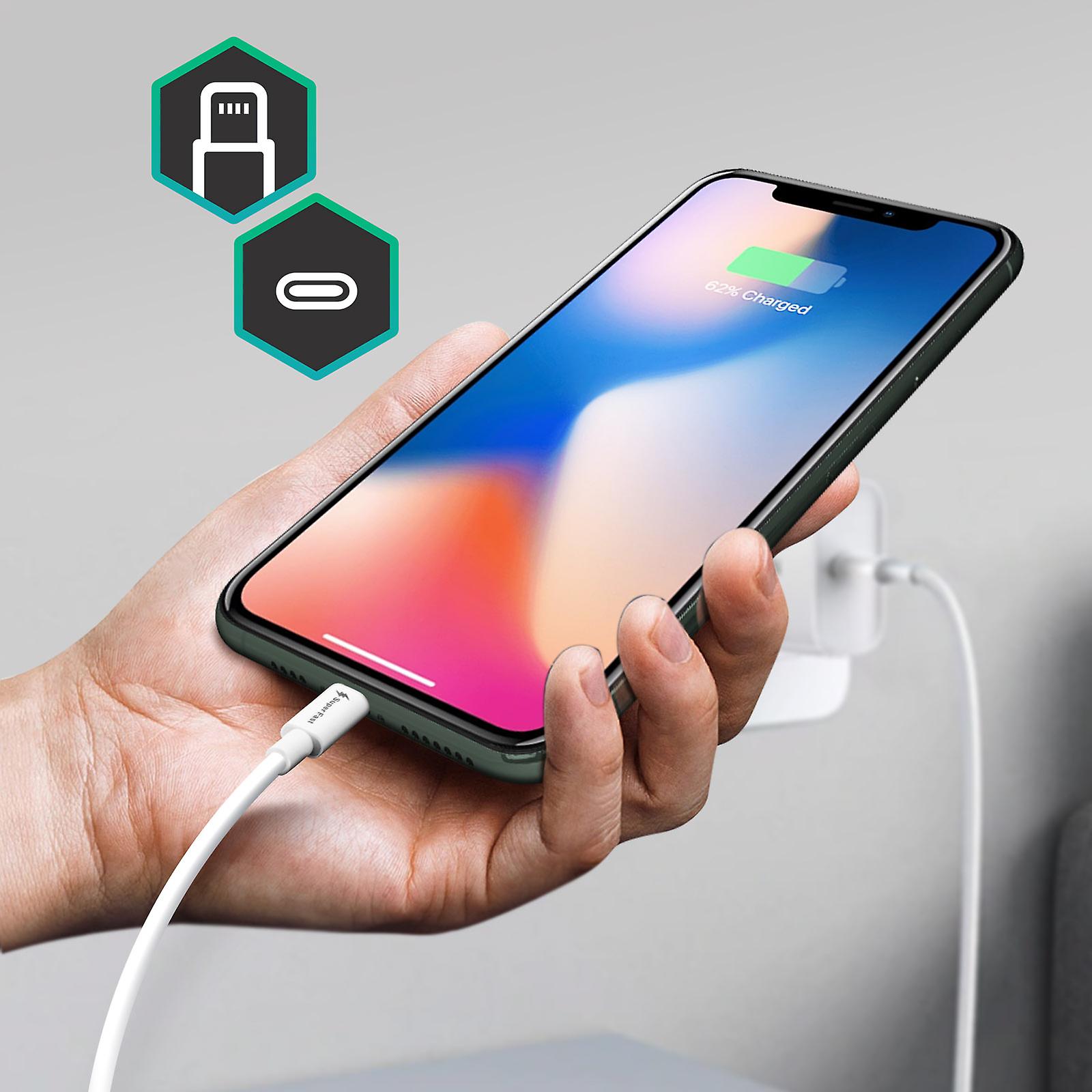 Câble USB-C Vers Micro-USB - Longueur 30 Cm - Prise Coudée - Charge Et Sync Rapide - Noir Neuf