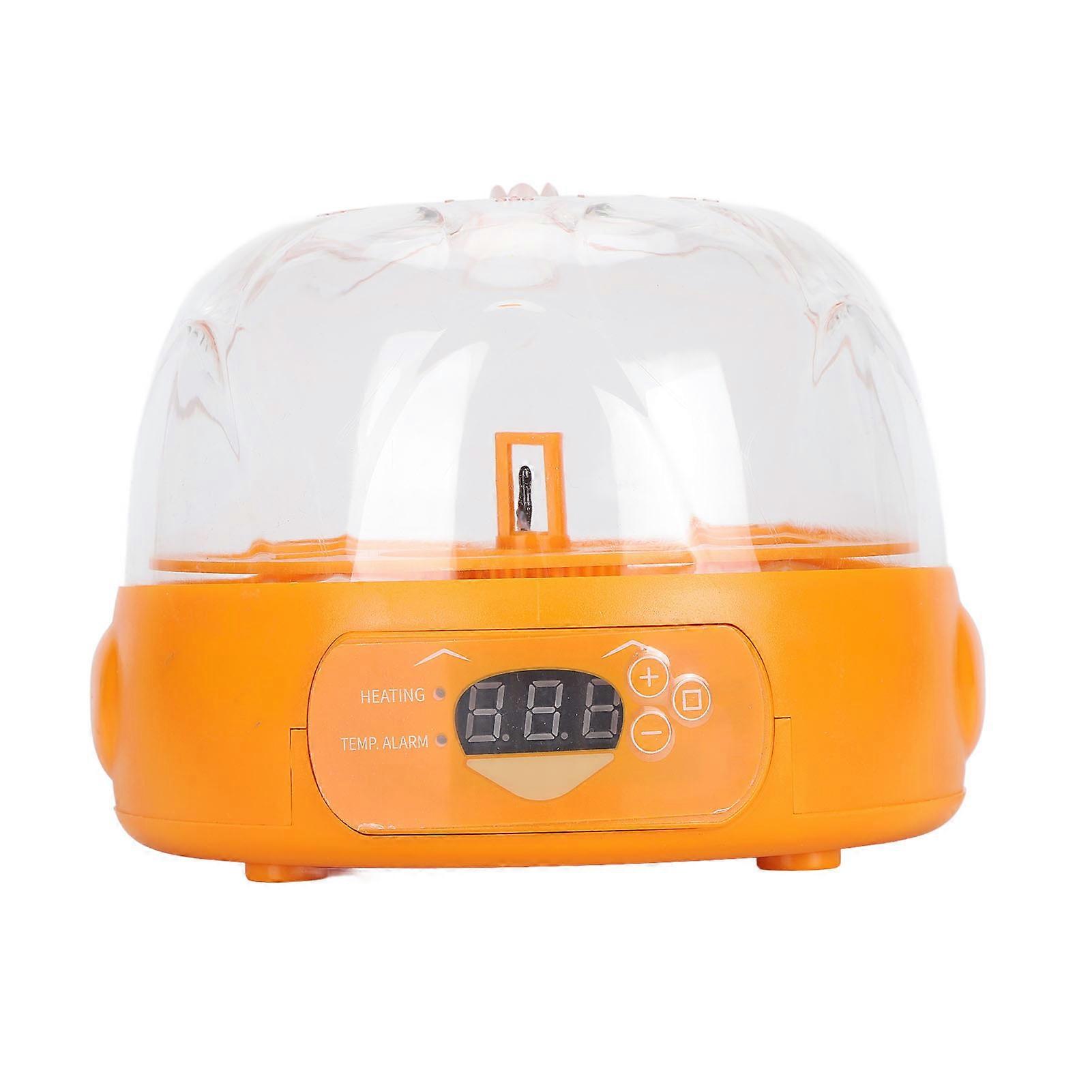 6 Eggs Automatic Egg Incubator Temperature and Humidity LED Display Low Noise Auto Egg Turning Egg Hatching Incubator 100‑240V US Plug 